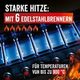 Gasgrill Rexon 6.1 cooK - Edelstahl