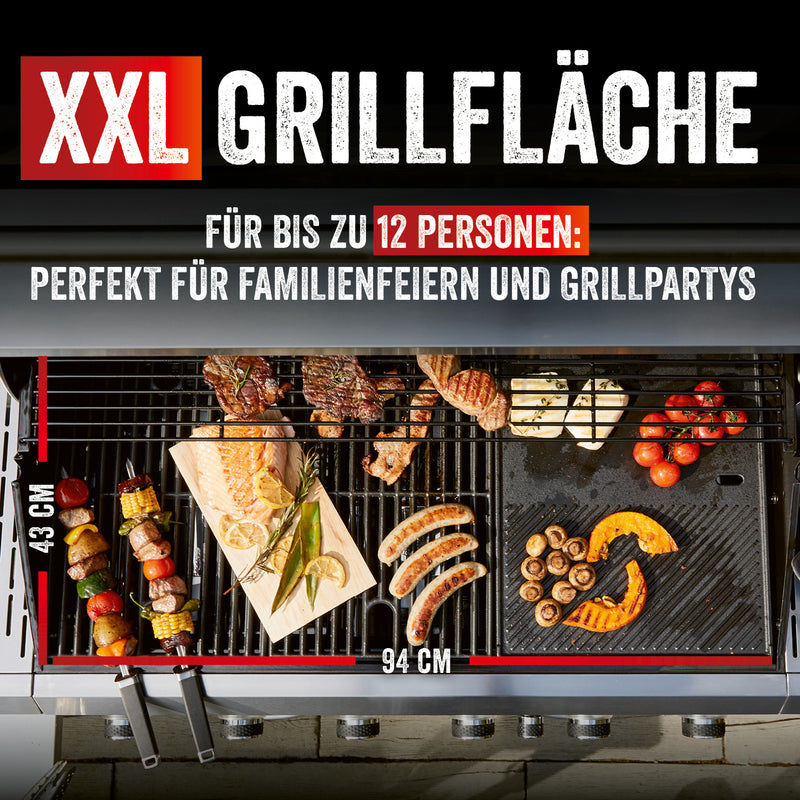 Gasgrill Rexon 6.1 cooK - Edelstahl