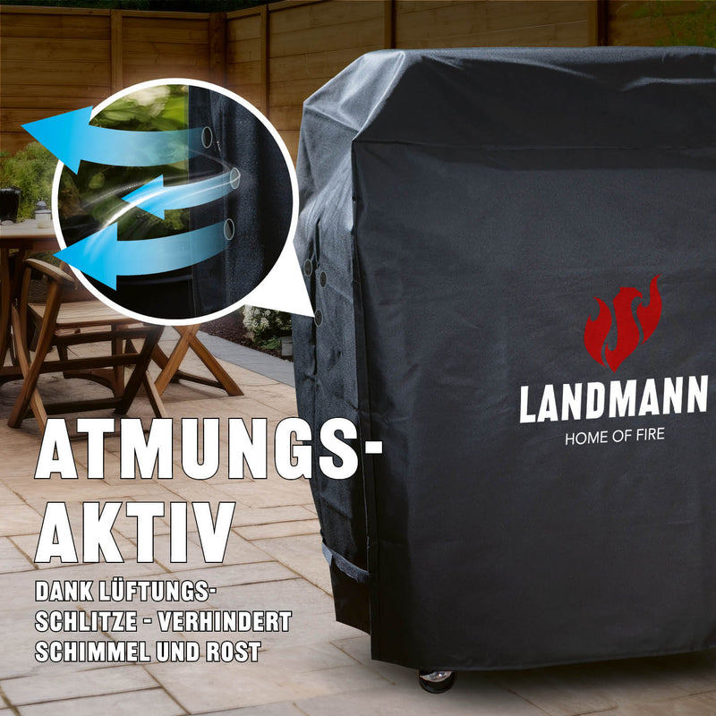 Premium Wetterschutzhaube L (60 x 96 x 120 cm) - schwarz