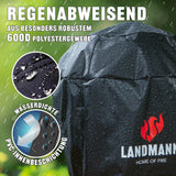 Premium Wetterschutzhaube S (90 x 70 x 70 cm) - schwarz