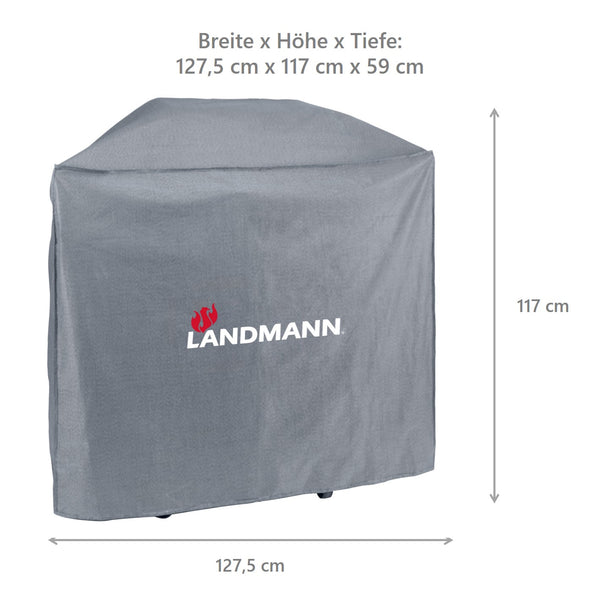Premium Wetterschutzhaube (59 x 127.5 x 117 cm) - grau