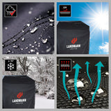 Premium Wetterschutzhaube L (60 x 96 x 120 cm) - schwarz
